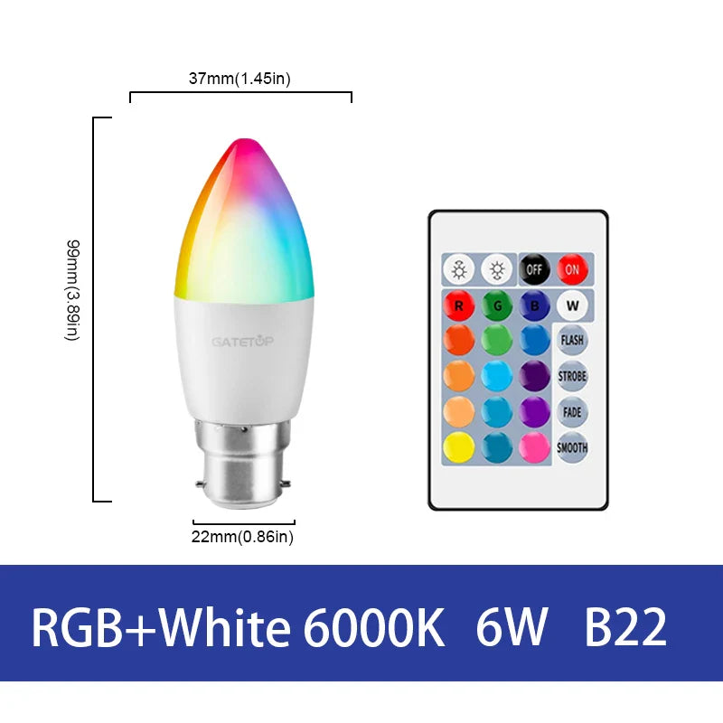 Lâmpada LED RGB - Com controle