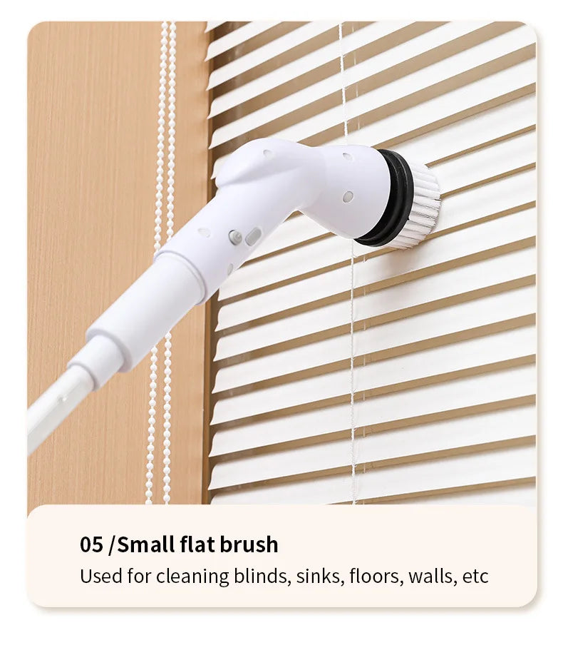 Escova elétrica longa de limpeza