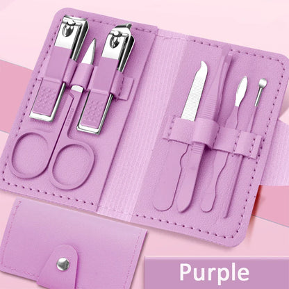 7Pcs Utensílios para cuidados com as unhas