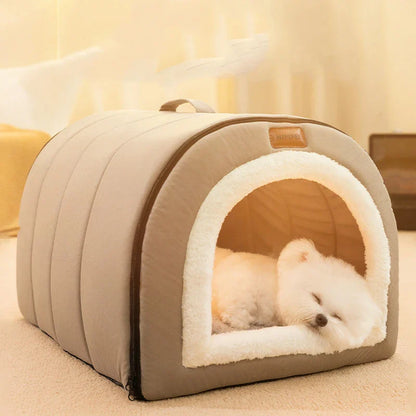 Cama de inverno para cães