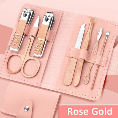 7Pcs Utensílios para cuidados com as unhas