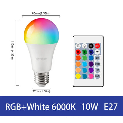 Lâmpada LED RGB - Com controle