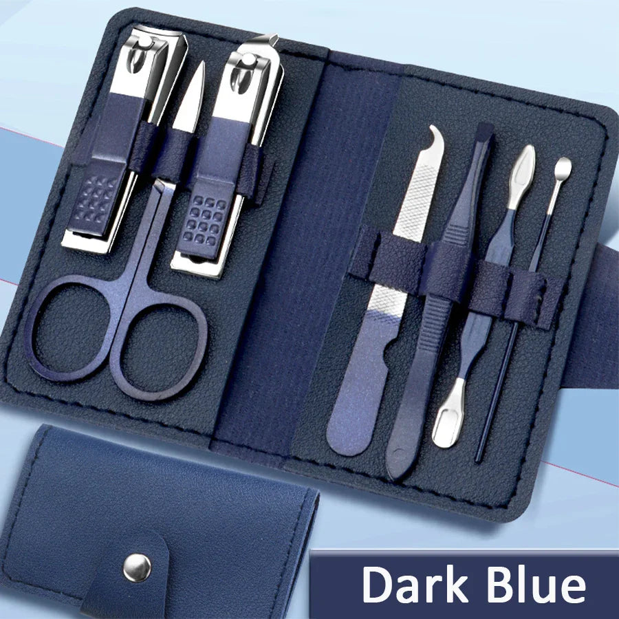 7Pcs Utensílios para cuidados com as unhas