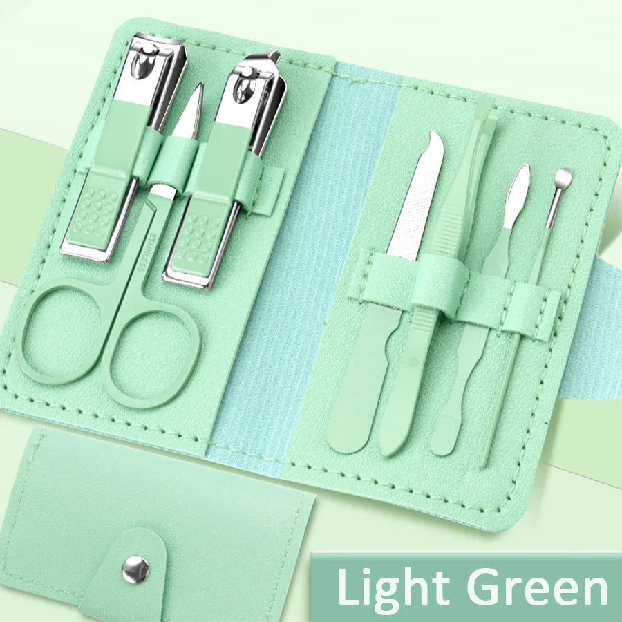 7Pcs Utensílios para cuidados com as unhas