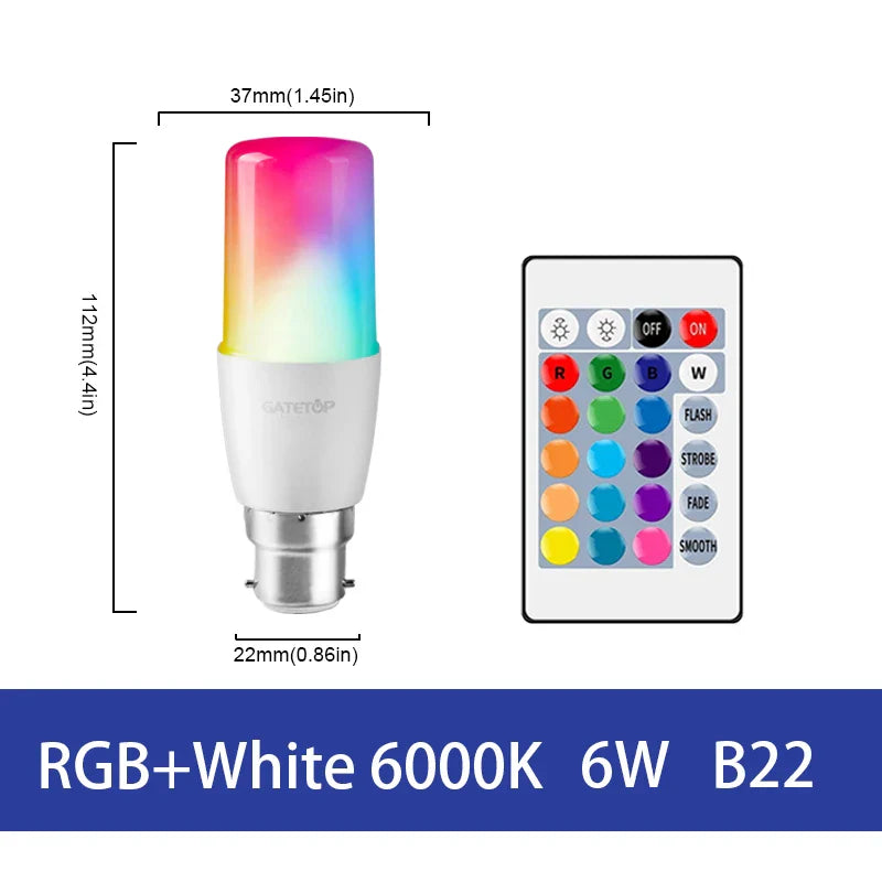 Lâmpada LED RGB - Com controle
