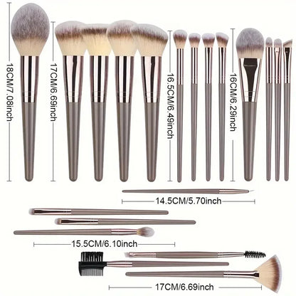 Professional 3-20PCS Makeup Brushes Set Soft Fluffy Foundation Eyeshadow Concealer Blending Blush Brush Kabuki Women Beauty Tool
