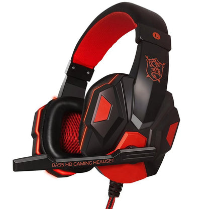 Headset Gamer com fio 3.5mm e microfone ajustável a 120°