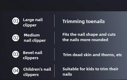 19/21 Pcs Manicure Cutters Nail Clipper Set Manicure Nail Trimmer Pedicure Scissors Tool Knife Convenient Beauty Tools