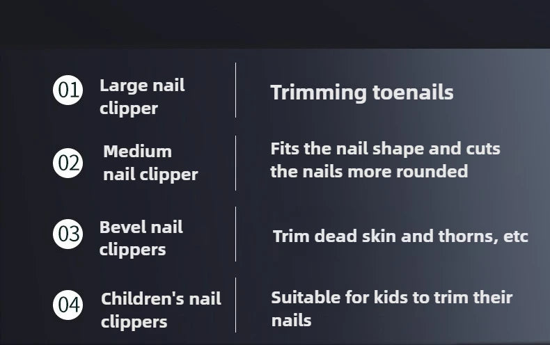 19/21 Pcs Manicure Cutters Nail Clipper Set Manicure Nail Trimmer Pedicure Scissors Tool Knife Convenient Beauty Tools