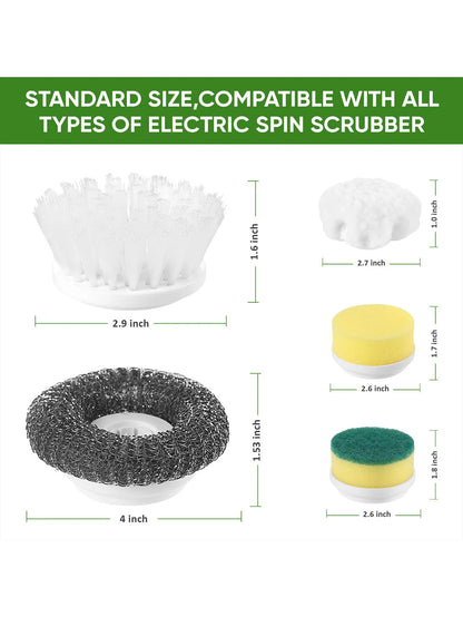 Xiaomi Power Scrubber 5 Replaceable Brush Head Electric Spin Scrubber Bathroom Cleaning Brush Power Scrubber Electric Brush Home