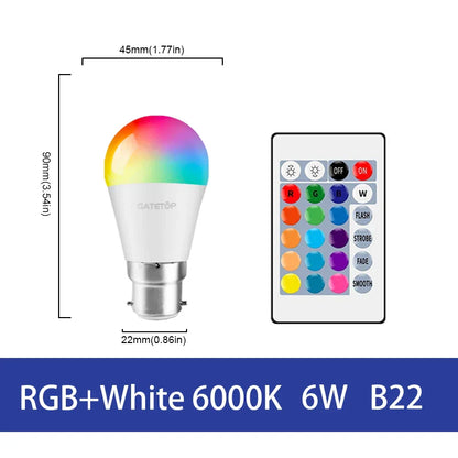 Lâmpada LED RGB - Com controle