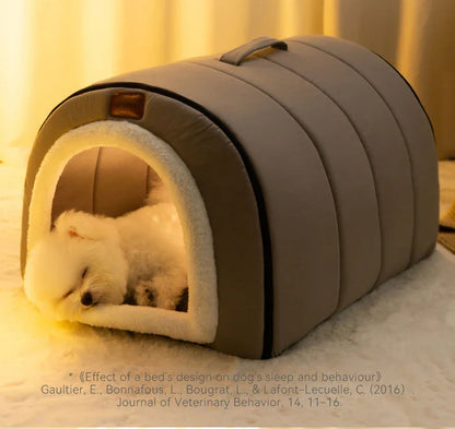 Cama de inverno para cães