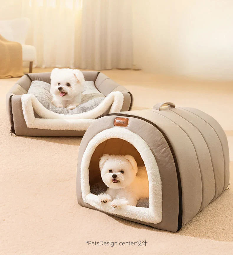 Cama de inverno para cães