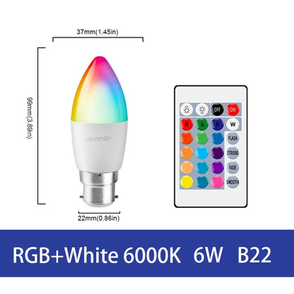 Lâmpada LED RGB - Com controle