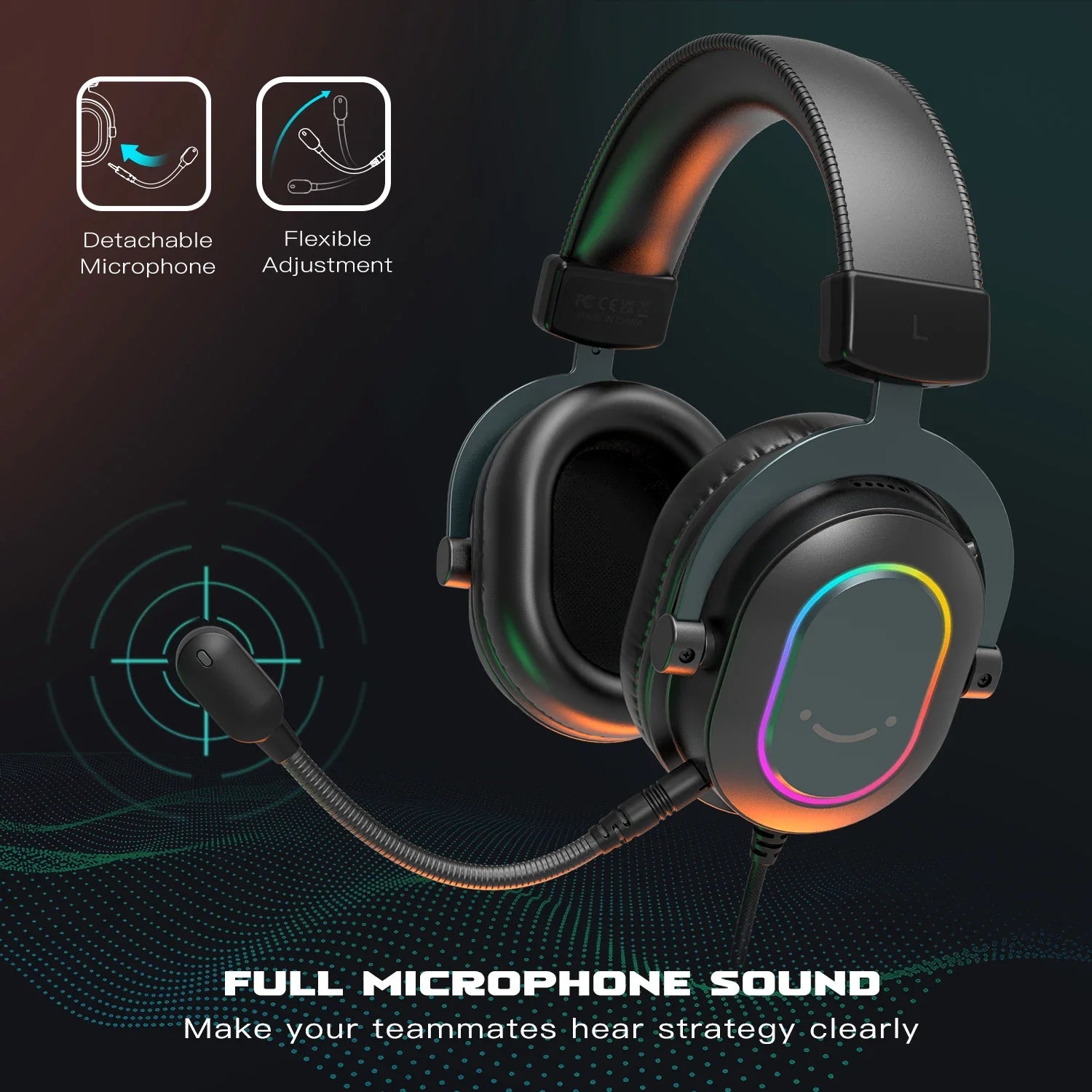 FIFINE USB Headset com 7.1 Surround