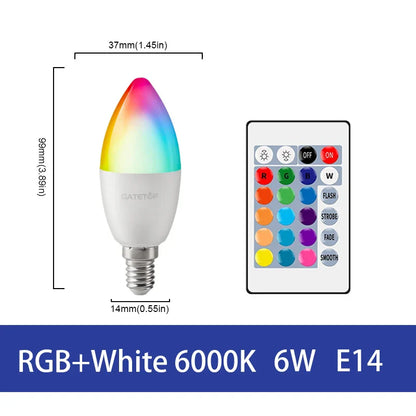 Lâmpada LED RGB - Com controle