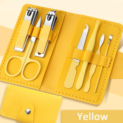 7Pcs Utensílios para cuidados com as unhas