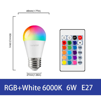 Lâmpada LED RGB - Com controle