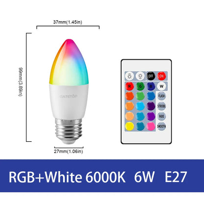 Lâmpada LED RGB - Com controle
